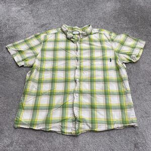 Columbia Shirt Mens XL Multicolor Plaid Short Sleeve Button Down Casual Outdoor